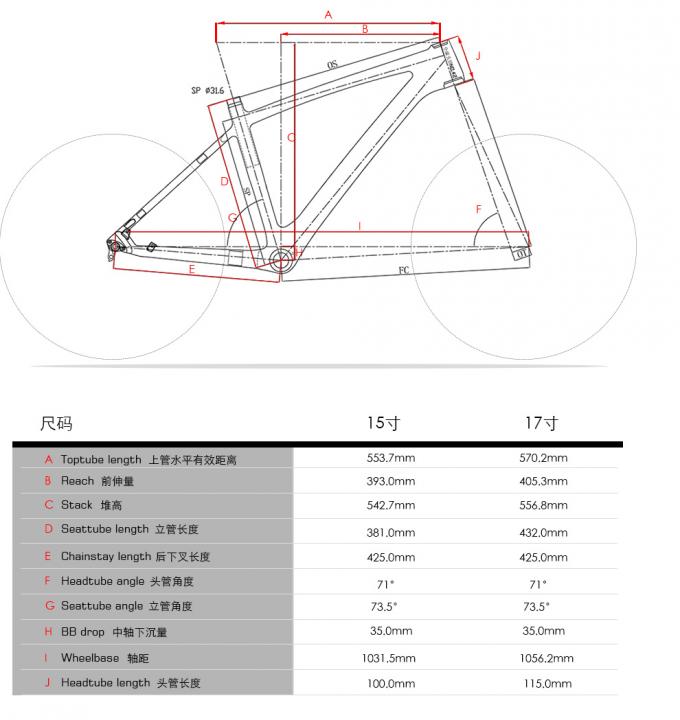 26er vélo cadre en fibre de carbone FM26 de vélo de montagne léger 1080 grammes PF30 conique couleurs différentes 12