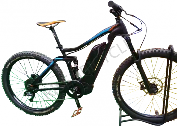 Boost 27.5er Cadre de vélo électrique w/ Bafang 1000w Suspension en alliage d'aluminium Mtb E-Bike 5