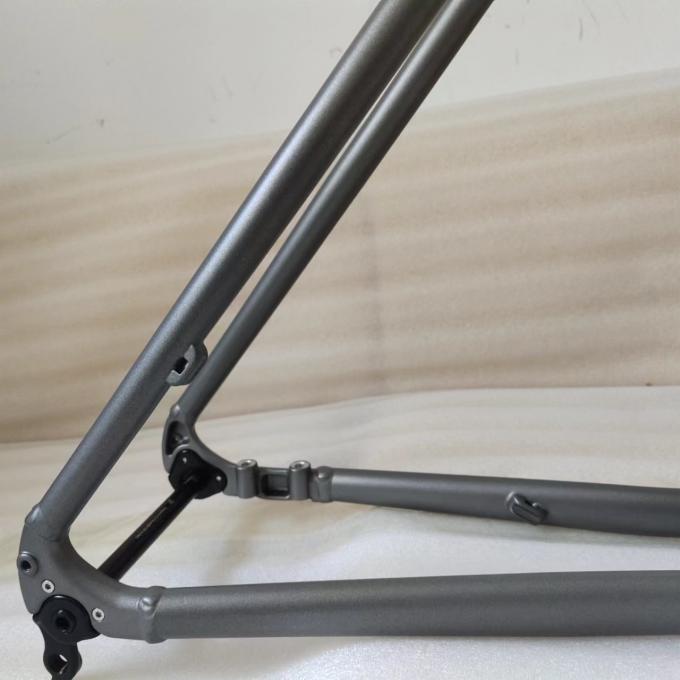 Pièces en aluminium de bicyclette du gravier 700C de cadre de vélo de route de frein à disque 12