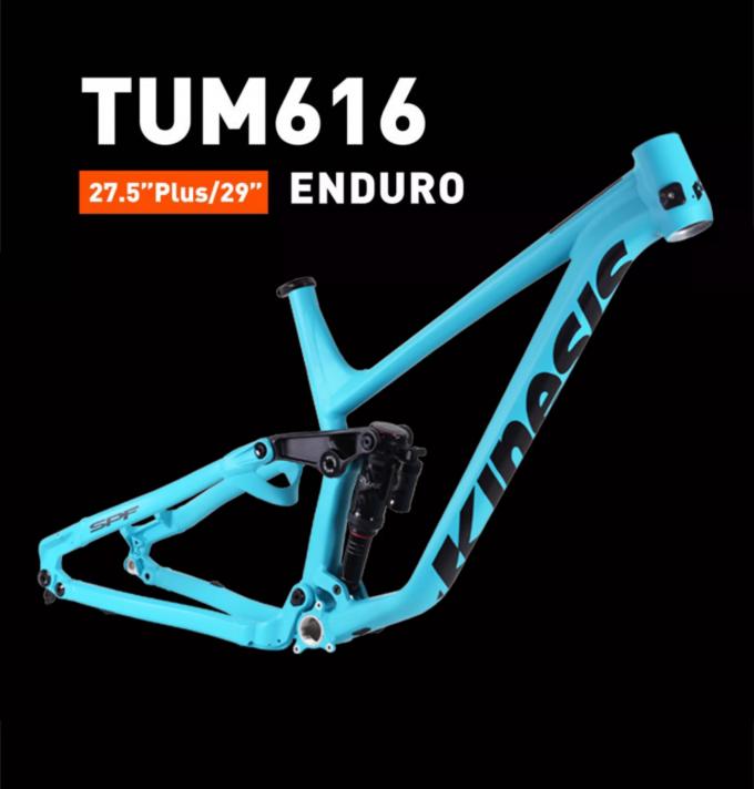 Kinesis TUM616 27.5+ 29er Aluminium Full Suspension Enduro hors route à queue douce cadre de vélo de montagne 0