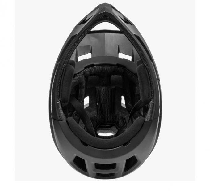 BMX adulte casque complet descente hors route intégré anti-chute anti-éblouissement chapeau bord complet casque noir 8