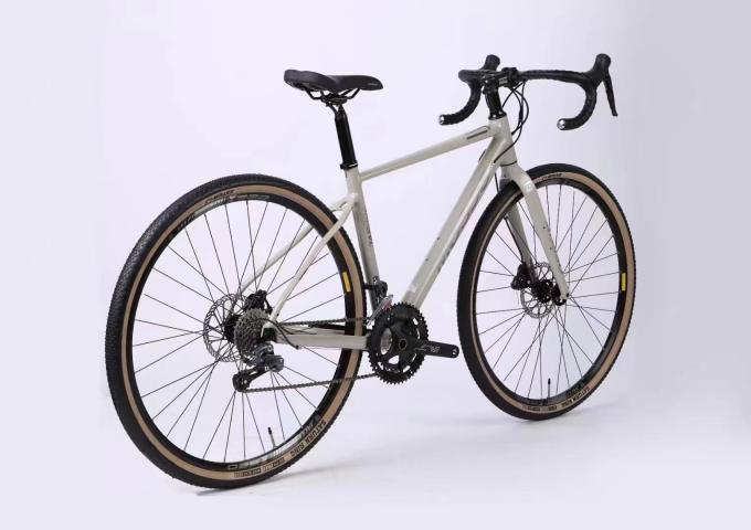 700c Alloy d'aluminium routier Cadre de vélo de gravier vélo de route à disque plat 7