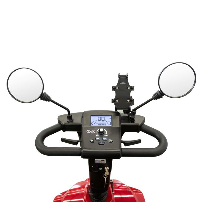 Nouveau scooter électrique extérieur à quatre roues de 450W Scooter de magasinage avec approbation Mdr rouge 3