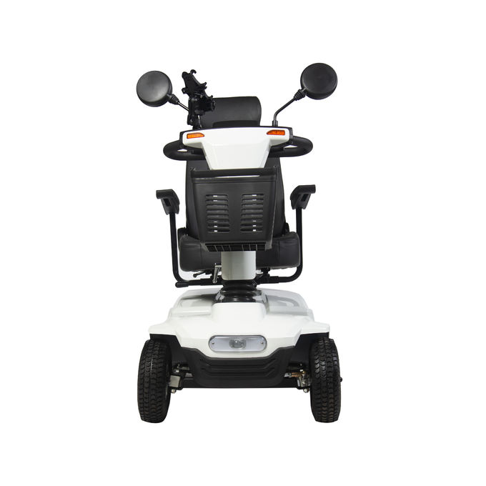 Moteur standard de 450W Taille tout-terrain 4 roues scooter de mobilité électrique pour adultes sans batterie blanc 2