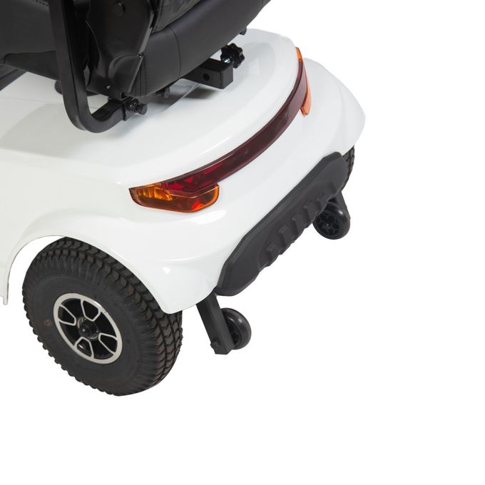 Moteur standard de 450W Taille tout-terrain 4 roues scooter de mobilité électrique pour adultes sans batterie blanc 3