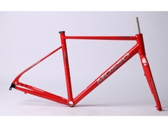 700c Alloy d'aluminium routier vélo de gravier cadre de vélo disque plat monté